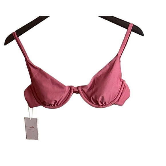 Andie The Sicily Bikini Punch Melon Swimsuit Top Size Medium NWT - Picture 4 of 7